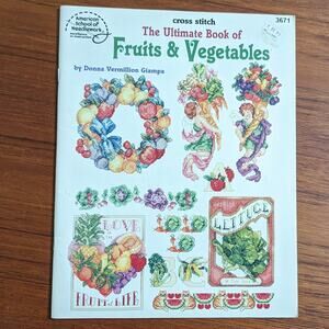 Fruits & Vegetables Cross Stitch Pattern Book